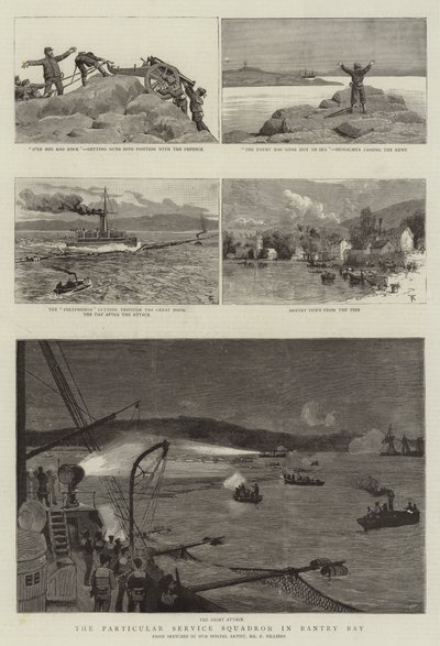 El escuadrón de servicio particular en la bahía de Bantry de Frederic Villiers